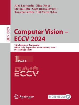 cover image of Computer Vision – ECCV 2024